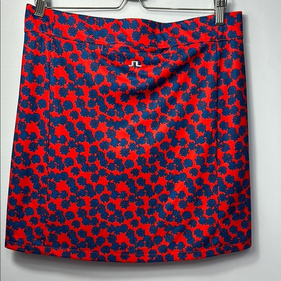 J. Lindberg Red and Blue Mini Pencil Skirt for Casual Occasions - Picture 3 of 10